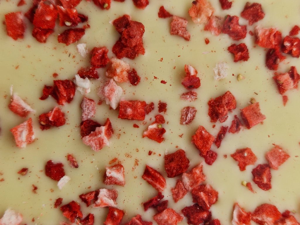 Tafel weißer Watzmann mit Erdbeer