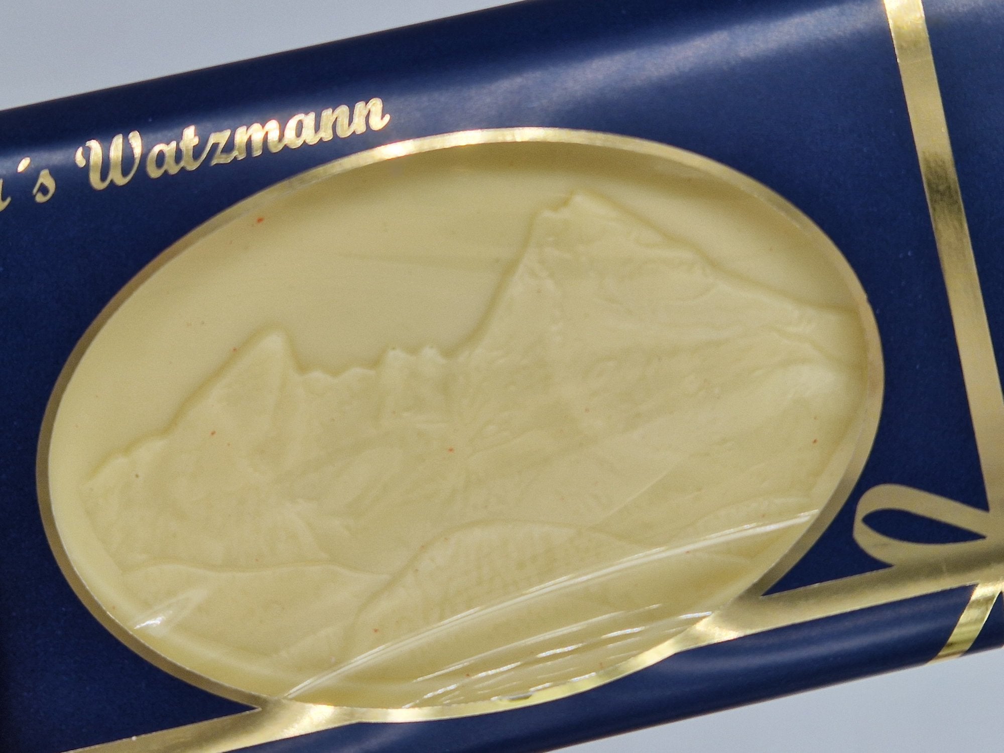 Tafel weißer Watzmann mit Erdbeer